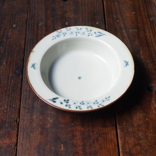 50 染付花文リム6寸鉢 B | 志村和晃