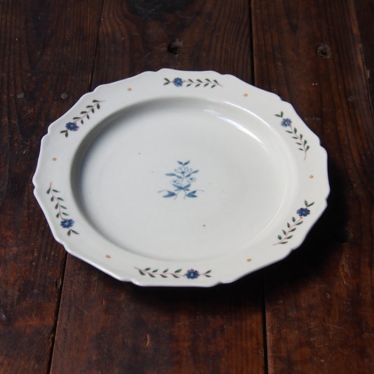 94 色絵花文輪花8寸皿 B | 志村和晃