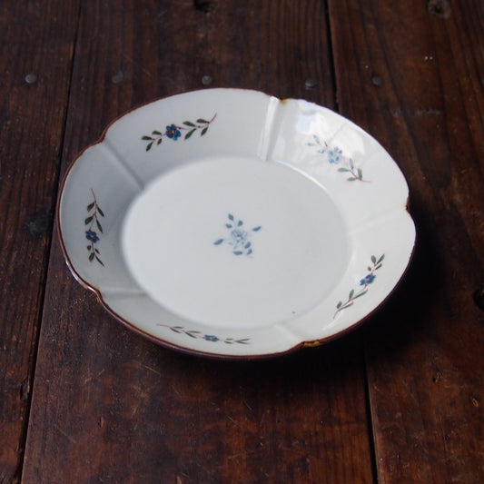 103 色絵ばら文輪花6寸皿 B | 志村和晃