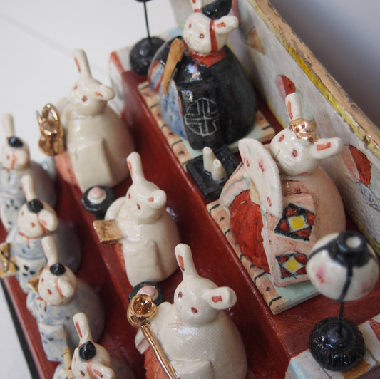 5 三段飾 ウサギ | やなぎゆきお