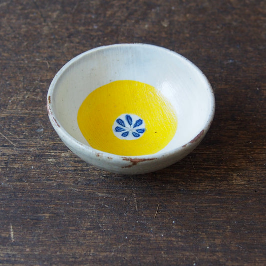 加彩 まめ鉢1-3黄色い花