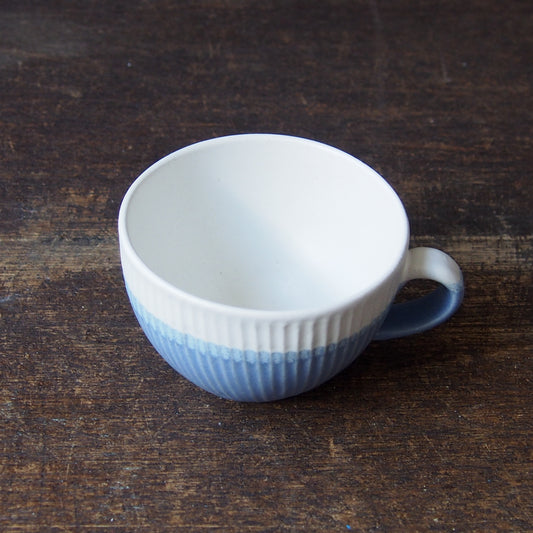 色釉 しのぎフリーマグ8-1