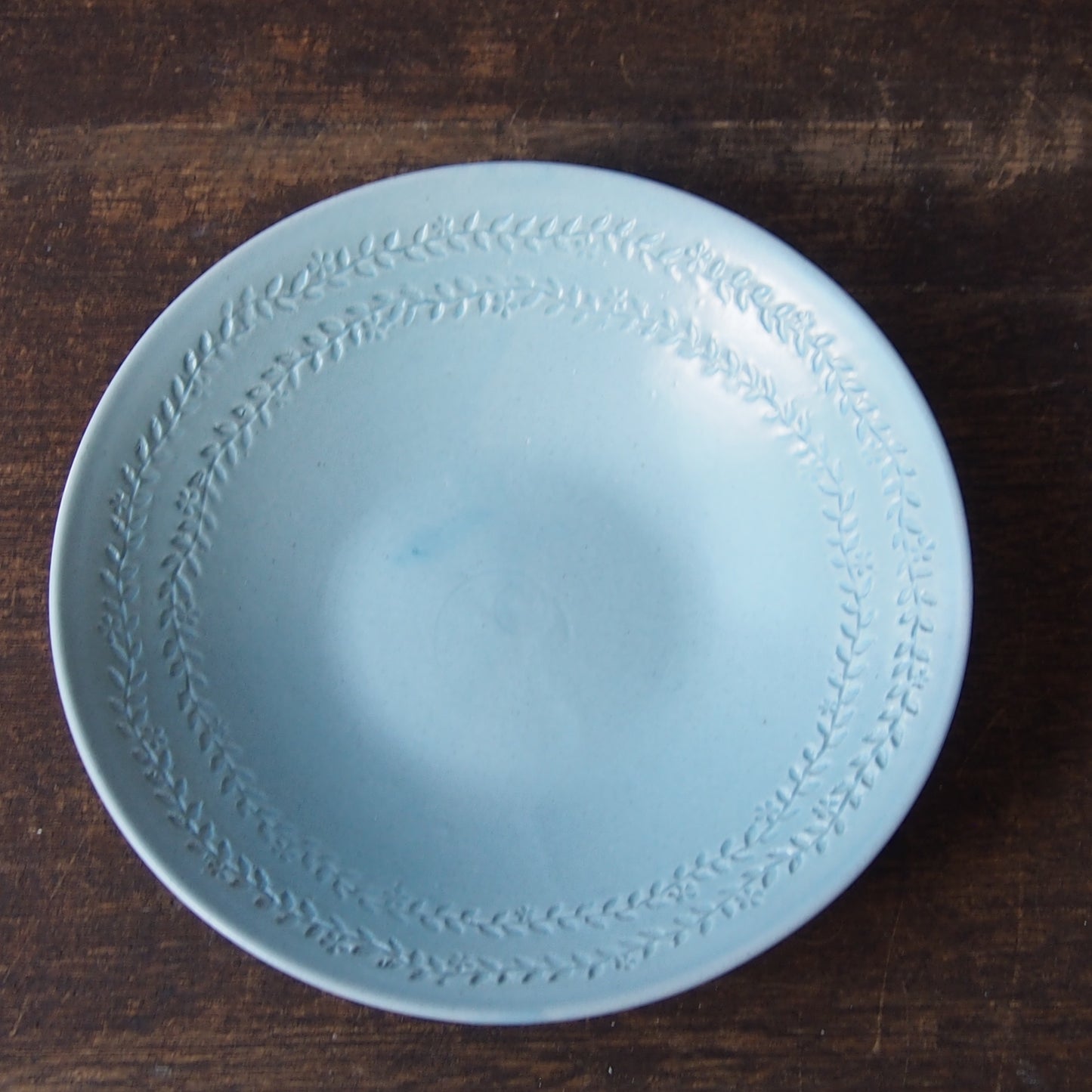 色釉 印花大鉢16-2