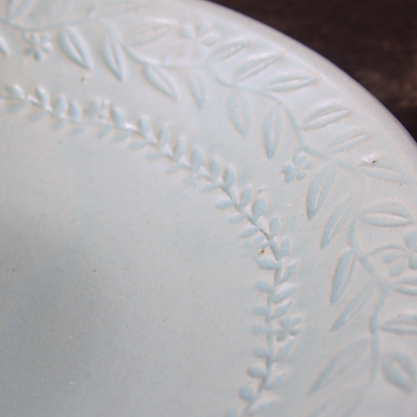 色釉 印花大鉢16-3