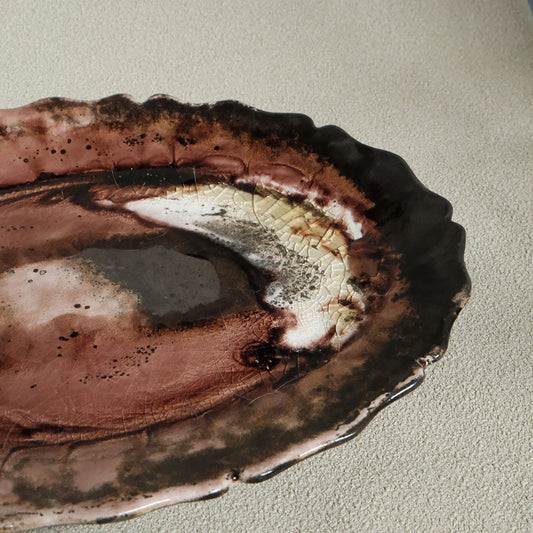 50-12 リンカオーバル中皿 | 梅本勇