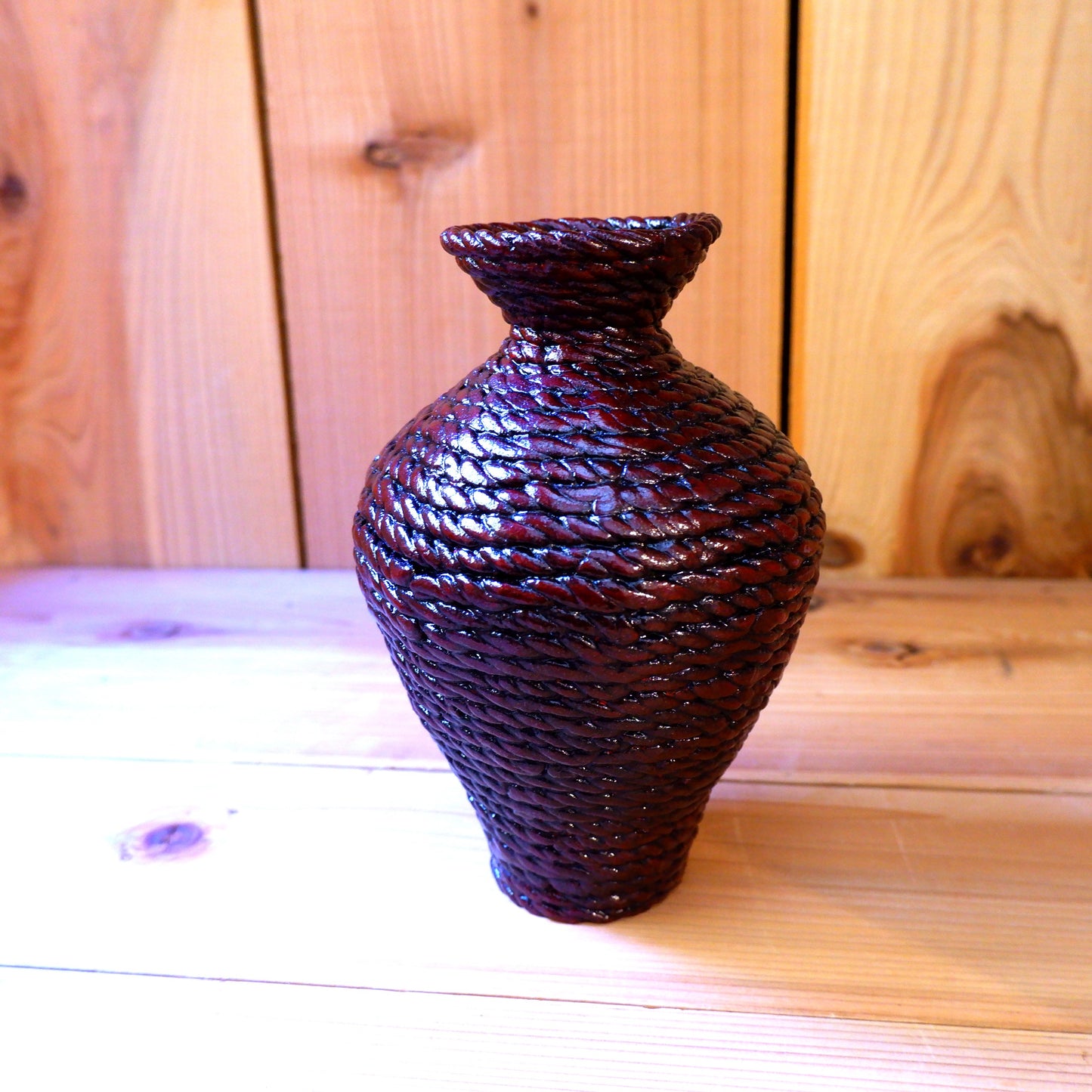 15　編目陶胎漆器 | 出口結莉