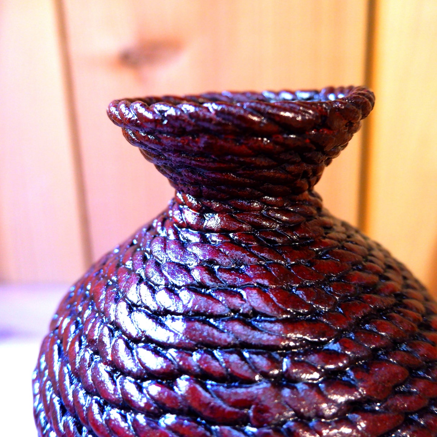 15　編目陶胎漆器 | 出口結莉