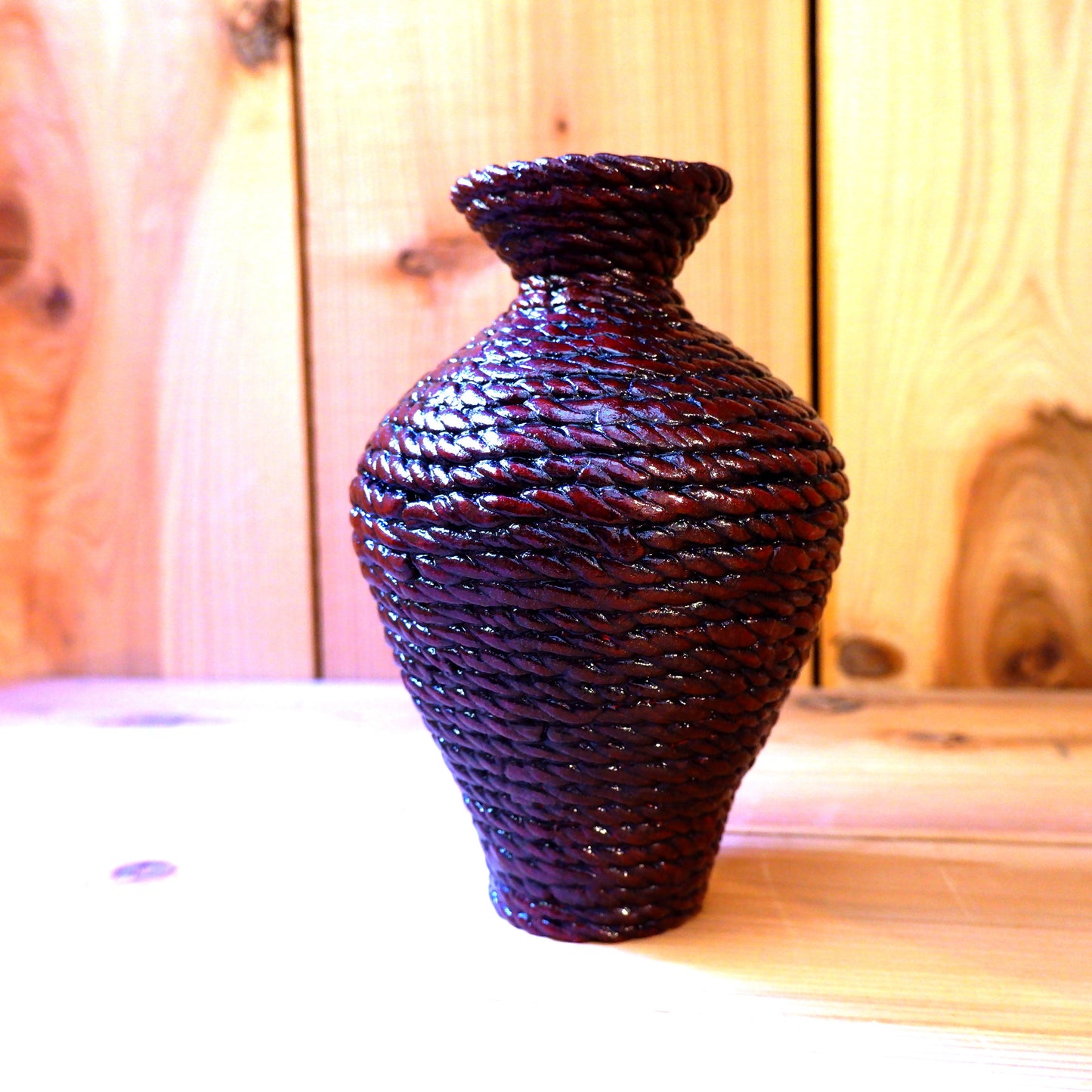 15　編目陶胎漆器 | 出口結莉