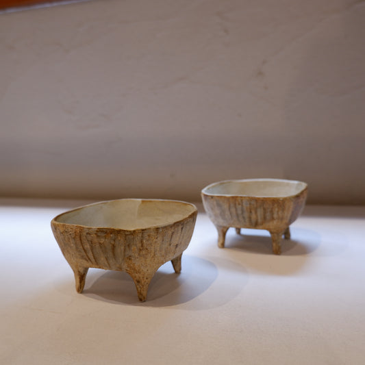 9　ケズリ足付小鉢 N茶 | CRAFT BORO×BORO