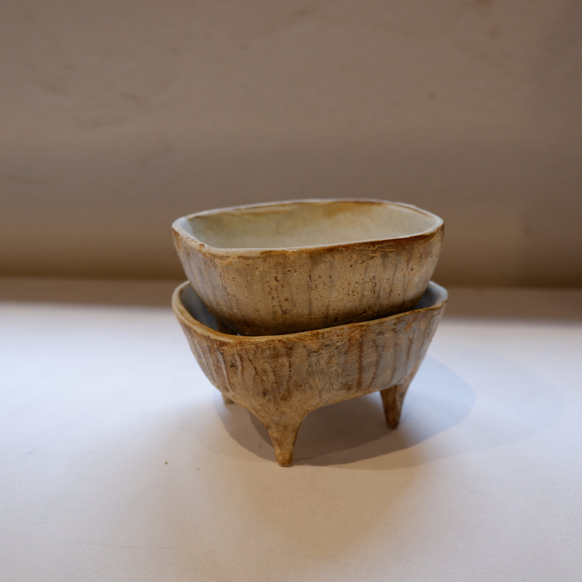 9　ケズリ足付小鉢 N茶 | CRAFT BORO×BORO