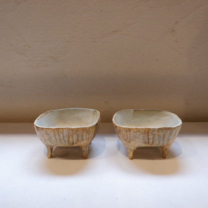 9　ケズリ足付小鉢 N茶 | CRAFT BORO×BORO