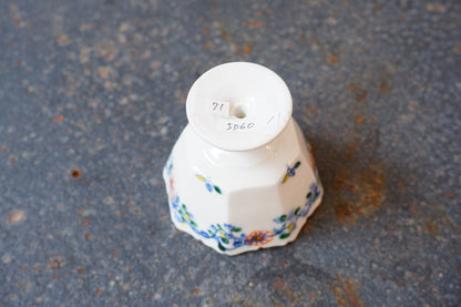 呉須赤絵輪花髙杯　①