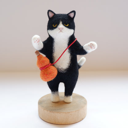20　ひょうたん猫 | ヒツジフエルト縮絨室