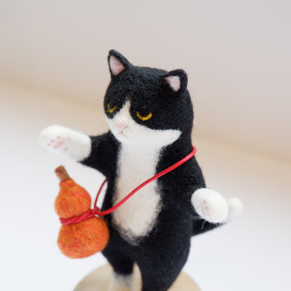 20　ひょうたん猫 | ヒツジフエルト縮絨室