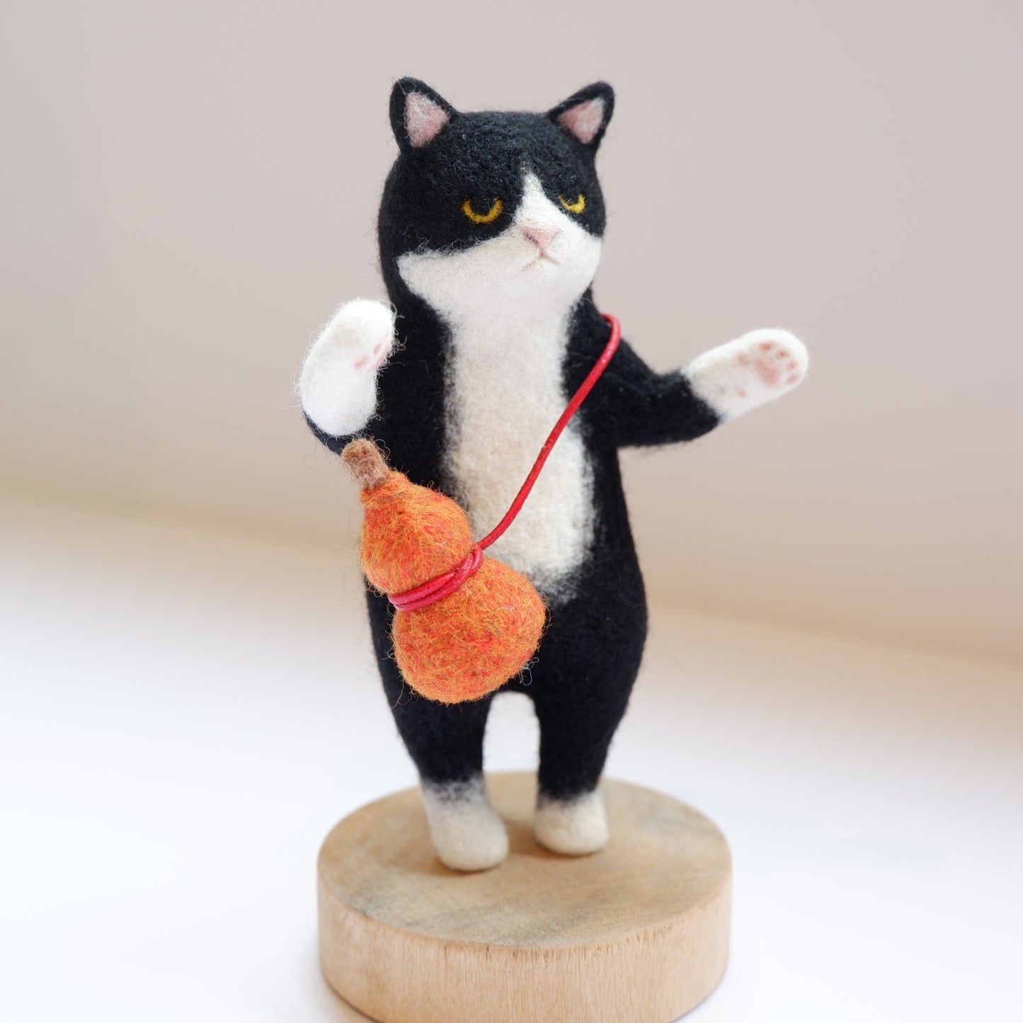 20　ひょうたん猫 | ヒツジフエルト縮絨室