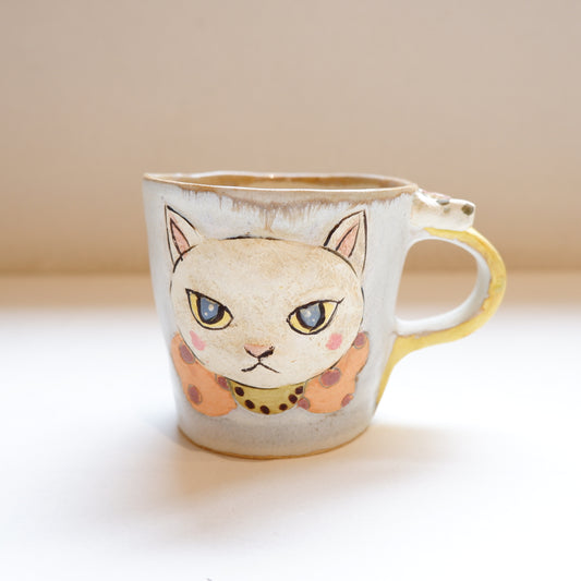 1-1　リボンねこのマグ  |  門脇美香江