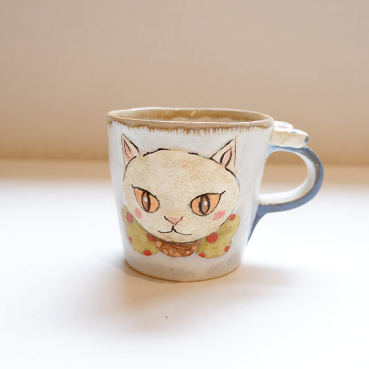 1-2　リボンねこのマグ  |  門脇美香江
