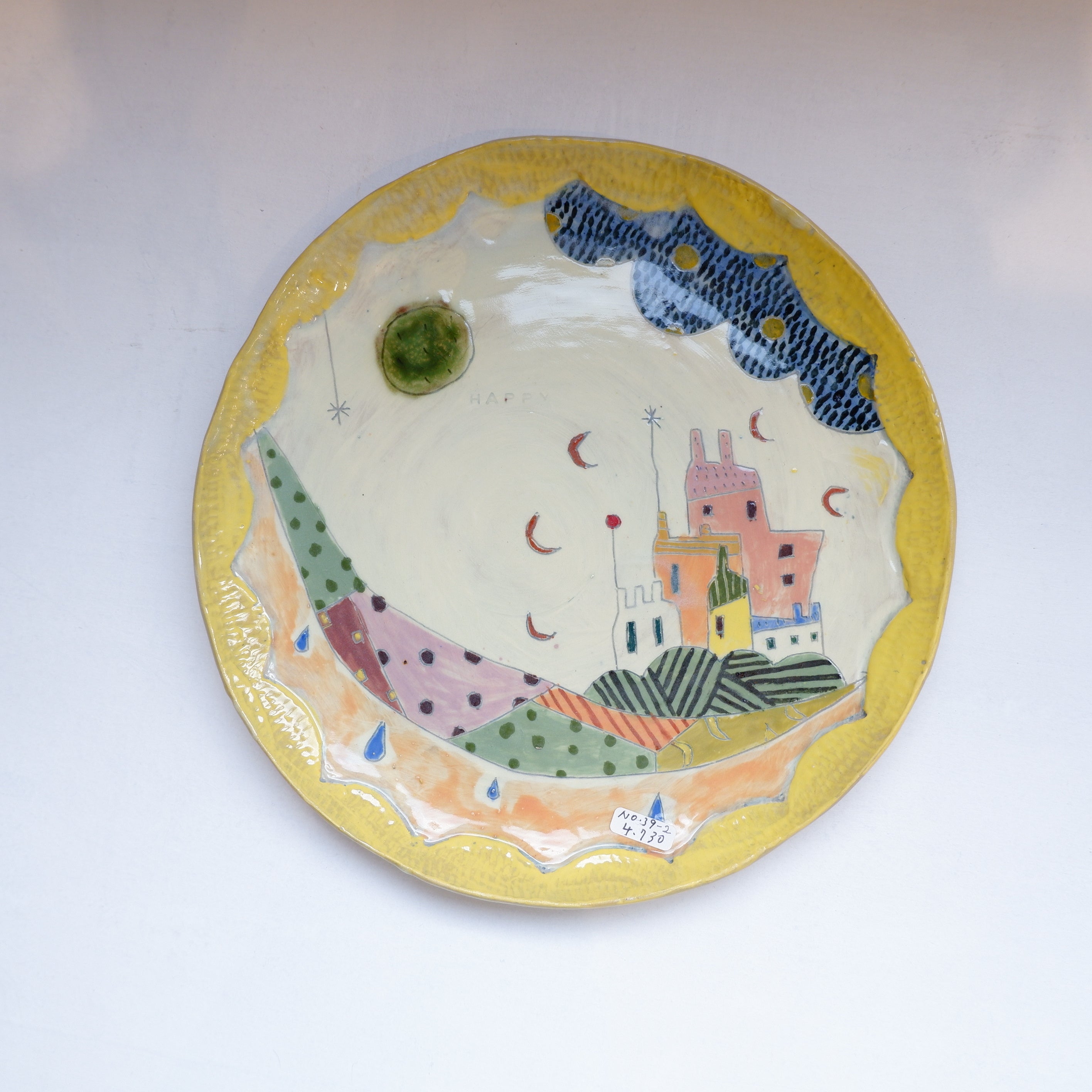 39-2 月の城プレート | 門脇美香江 – moegi