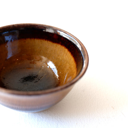 2　飴釉重掛ぐい吞 | 村澤享