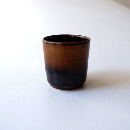 3　飴釉重掛ぐい吞 | 村澤享