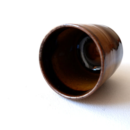 3　飴釉重掛ぐい吞 | 村澤享