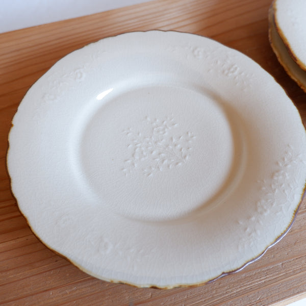 2　花文リム皿7寸 | 村田亜希