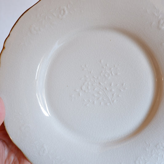 2　花文リム皿7寸 | 村田亜希