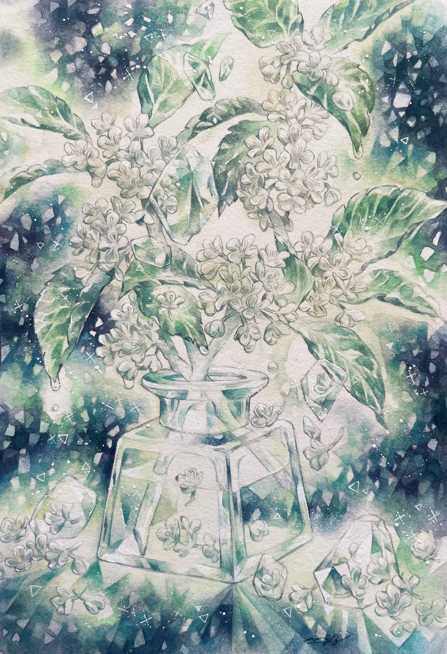 7　結晶花　銀香瓶  | 言花めぐみ