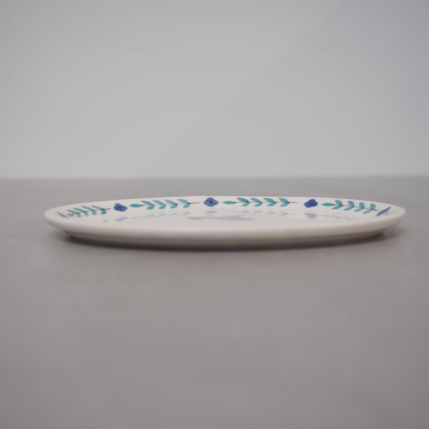 1　絵付プレート小皿(はと) | 井川絢子