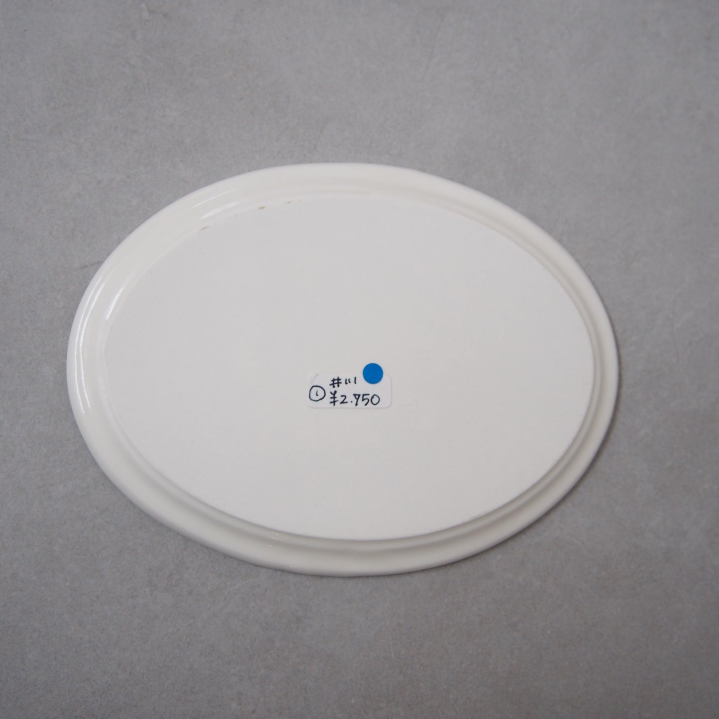 1　絵付プレート小皿(はと) | 井川絢子