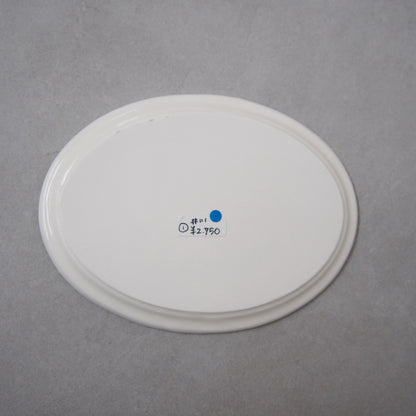 1　絵付プレート小皿(はと) | 井川絢子