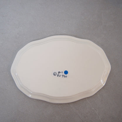 4　絵付プレート小皿(白鳥) | 井川絢子