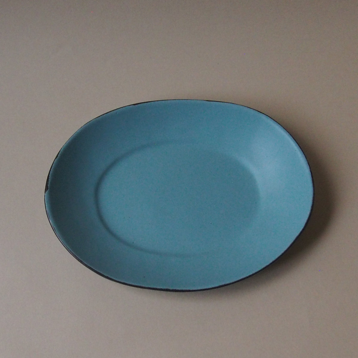 淡青カレー皿