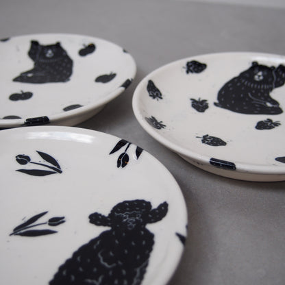 2-4　15㎝皿(くま・プードル) | 要美紀