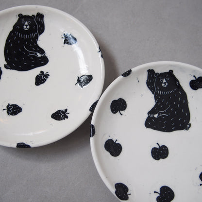 2-4　15㎝皿(くま・プードル) | 要美紀