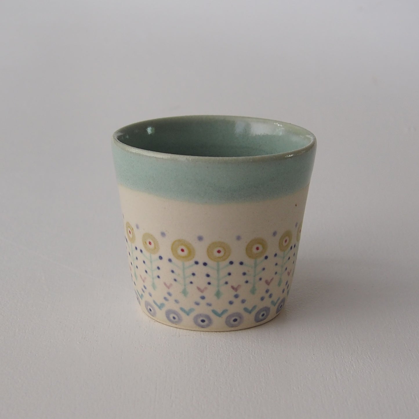 14 水色釉マグ（powder flower） | AGO PAIX LABO