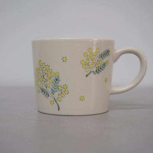 13　絵付マグ(ミモザ) | 井川絢子