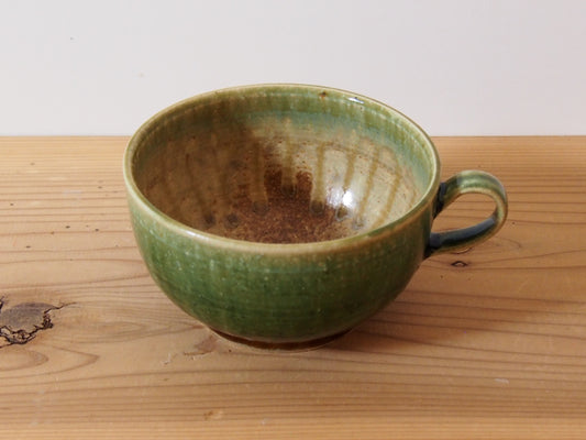 緑釉スープカップ