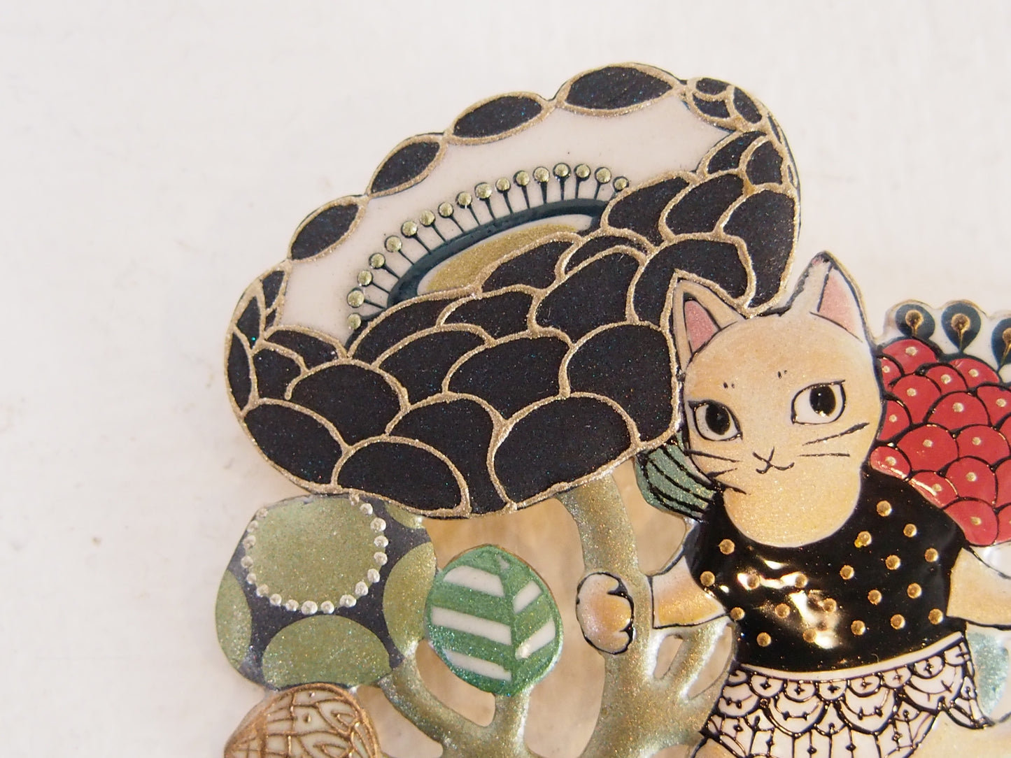 １０　花持つ猫
