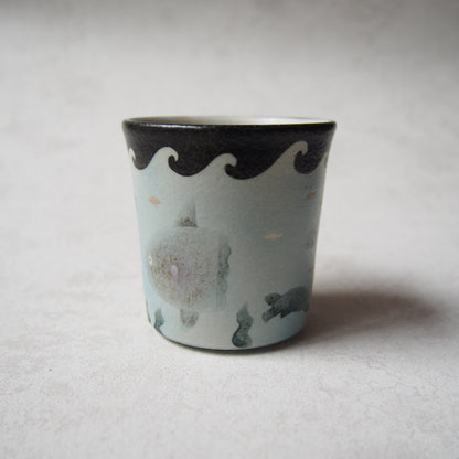 23-2　トールリーフカップ海のなかま | はるな陶芸工房
