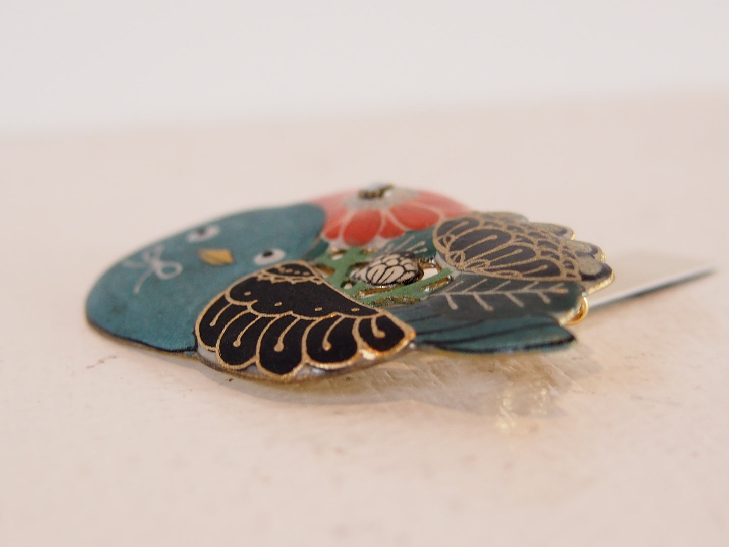 ２７　青い鳥と花