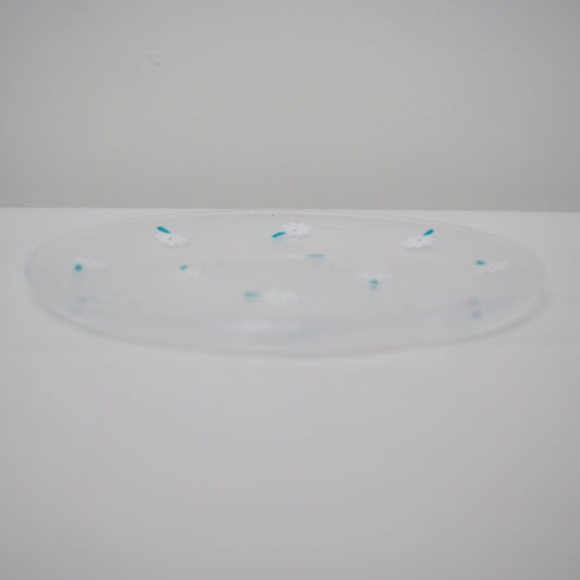 1　白い花皿 14cm | 石塚悠