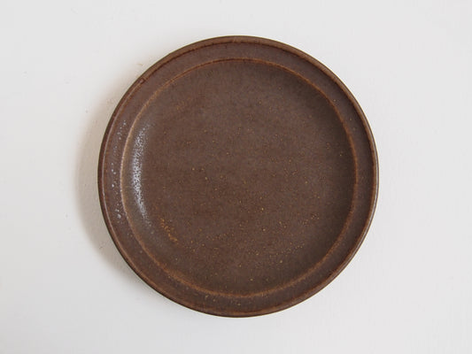 ５．五寸リム皿　茶
