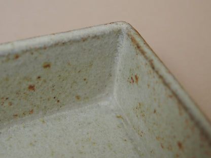 黄粉引　箱皿７寸