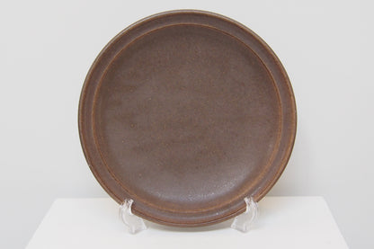 ６．七寸リム皿　茶