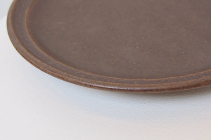 ６．七寸リム皿　茶