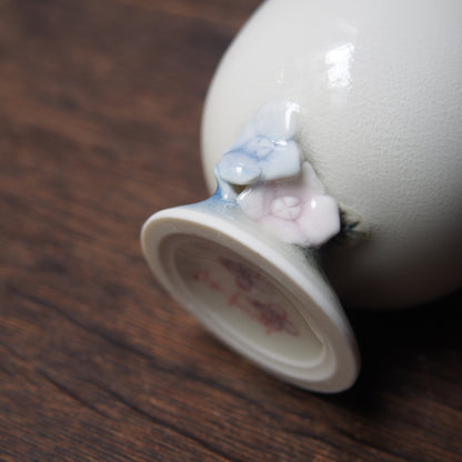 32-2　eggゴブレット　DECOあじさい | 川西知沙