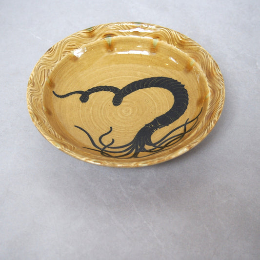 4　絵付6寸ハケメ皿 | 福島晋平