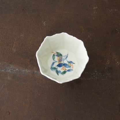 38 呉須赤絵面取輪花高杯 | 宮田竜司