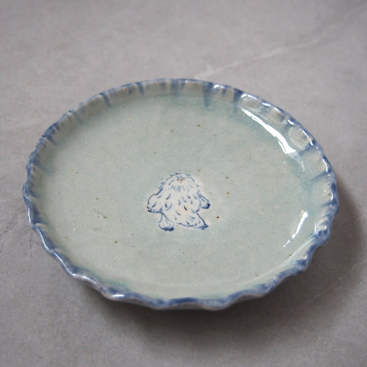 13　イエティ取皿(水色) | 加藤美紀子